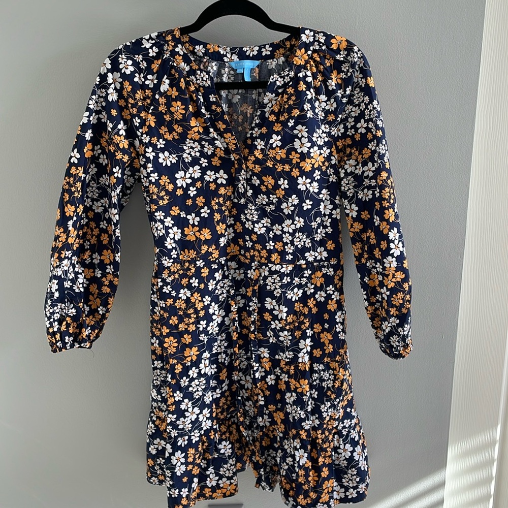 Draper James tie waist cotton dress
